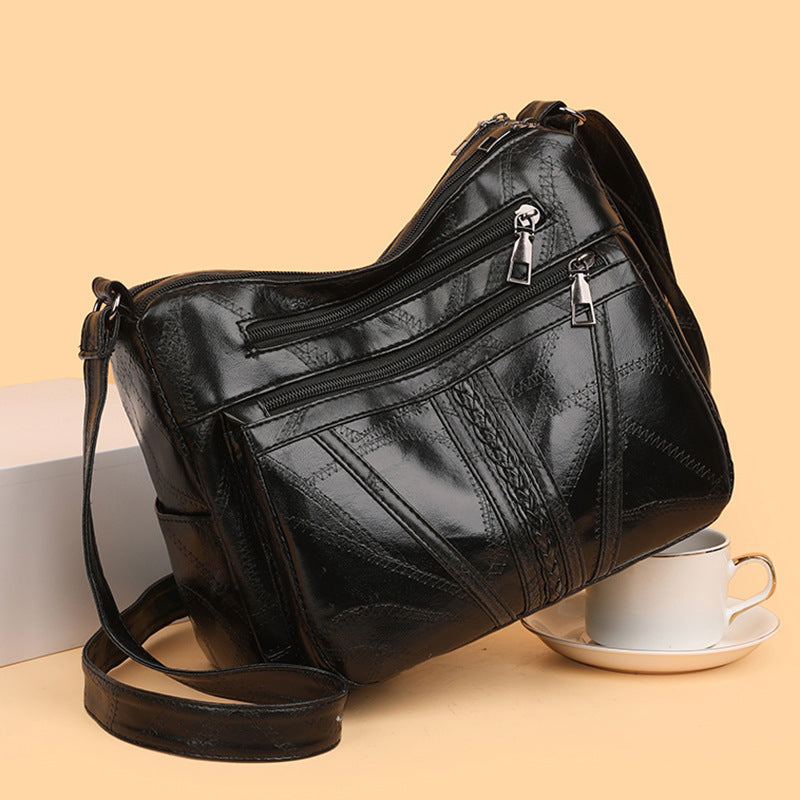 Stitching Braid All-match Shoulder Messenger Bag